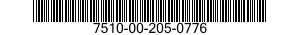 7510-00-205-0776  7510002050776 002050776