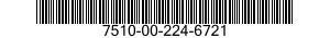 7510-00-224-6721  7510002246721 002246721