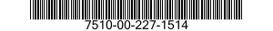 7510-00-227-1514 POST,LEDGER AND BINDER 7510002271514 002271514