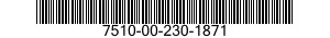 7510-00-230-1871  7510002301871 002301871