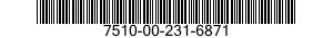7510-00-231-6871  7510002316871 002316871