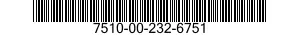 7510-00-232-6751  7510002326751 002326751