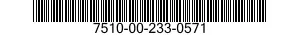 7510-00-233-0571  7510002330571 002330571