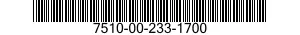 7510-00-233-1700  7510002331700 002331700