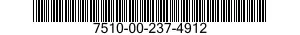 7510-00-237-4912  7510002374912 002374912