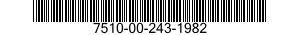 7510-00-243-1982  7510002431982 002431982