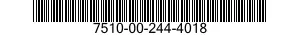 7510-00-244-4018  7510002444018 002444018