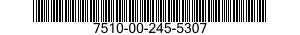 7510-00-245-5307  7510002455307 002455307