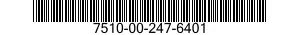 7510-00-247-6401  7510002476401 002476401