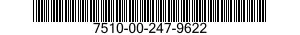 7510-00-247-9622  7510002479622 002479622