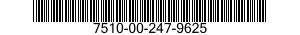 7510-00-247-9625  7510002479625 002479625