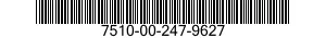7510-00-247-9627  7510002479627 002479627