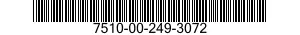 7510-00-249-3072  7510002493072 002493072