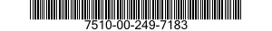 7510-00-249-7183  7510002497183 002497183