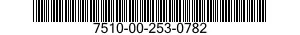 7510-00-253-0782  7510002530782 002530782