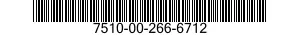 7510-00-266-6712 TAPE,PRESSURE SENSITIVE ADHESIVE 7510002666712 002666712