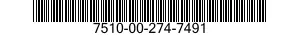 7510-00-274-7491  7510002747491 002747491