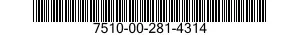 7510-00-281-4314 BINDER,LOOSE-LEAF 7510002814314 002814314