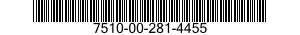 7510-00-281-4455  7510002814455 002814455