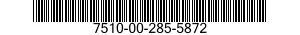 7510-00-285-5872  7510002855872 002855872