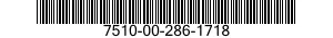 7510-00-286-1718 INK,DUPLICATING MACHINE STENCIL 7510002861718 002861718