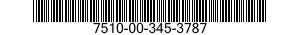 7510-00-345-3787 MARKER,IDENTIFICATION 7510003453787 003453787