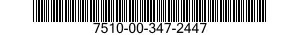 7510-00-347-2447  7510003472447 003472447