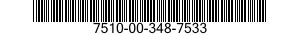 7510-00-348-7533  7510003487533 003487533
