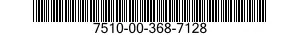 7510-00-368-7128  7510003687128 003687128