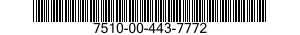 7510-00-443-7772  7510004437772 004437772