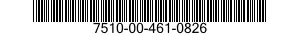 7510-00-461-0826 INK,DUPLICATING MACHINE STENCIL 7510004610826 004610826