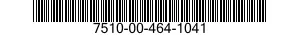 7510-00-464-1041  7510004641041 004641041