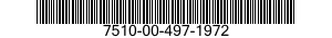 7510-00-497-1972  7510004971972 004971972
