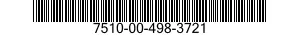 7510-00-498-3721  7510004983721 004983721