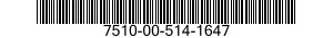 7510-00-514-1647  7510005141647 005141647