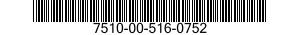 7510-00-516-0752  7510005160752 005160752