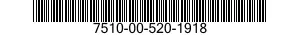 7510-00-520-1918  7510005201918 005201918