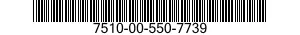 7510-00-550-7739  7510005507739 005507739