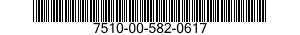7510-00-582-0617  7510005820617 005820617