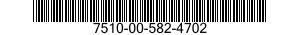 7510-00-582-4702  7510005824702 005824702