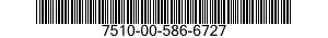 7510-00-586-6727  7510005866727 005866727