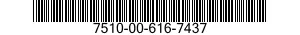 7510-00-616-7437  7510006167437 006167437