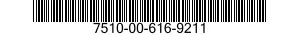 7510-00-616-9211  7510006169211 006169211