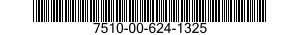 7510-00-624-1325  7510006241325 006241325