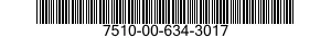 7510-00-634-3017  7510006343017 006343017