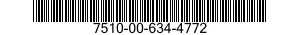 7510-00-634-4772  7510006344772 006344772