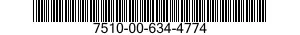 7510-00-634-4774  7510006344774 006344774