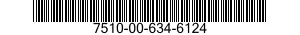 7510-00-634-6124  7510006346124 006346124