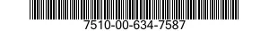 7510-00-634-7587  7510006347587 006347587