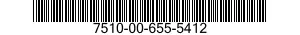 7510-00-655-5412  7510006555412 006555412